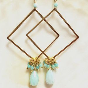 Handmade Amazonite Drop Earrings